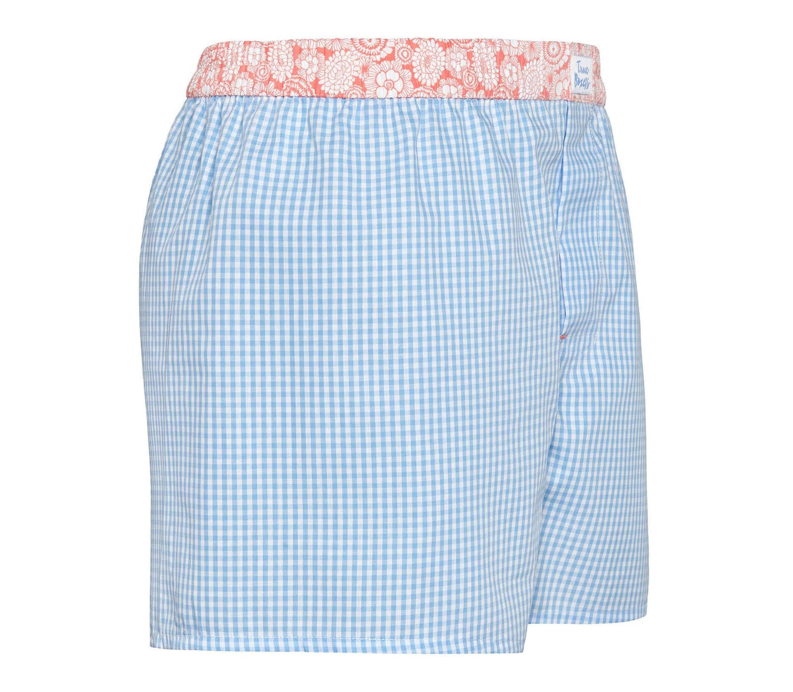 Mr Happy - blue checkered Boxer Short - True Boxers