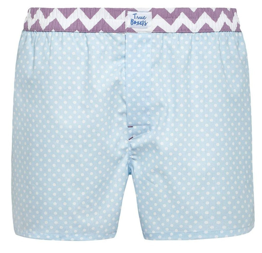 Genius - blue polka dots Boxer Short - True Boxers