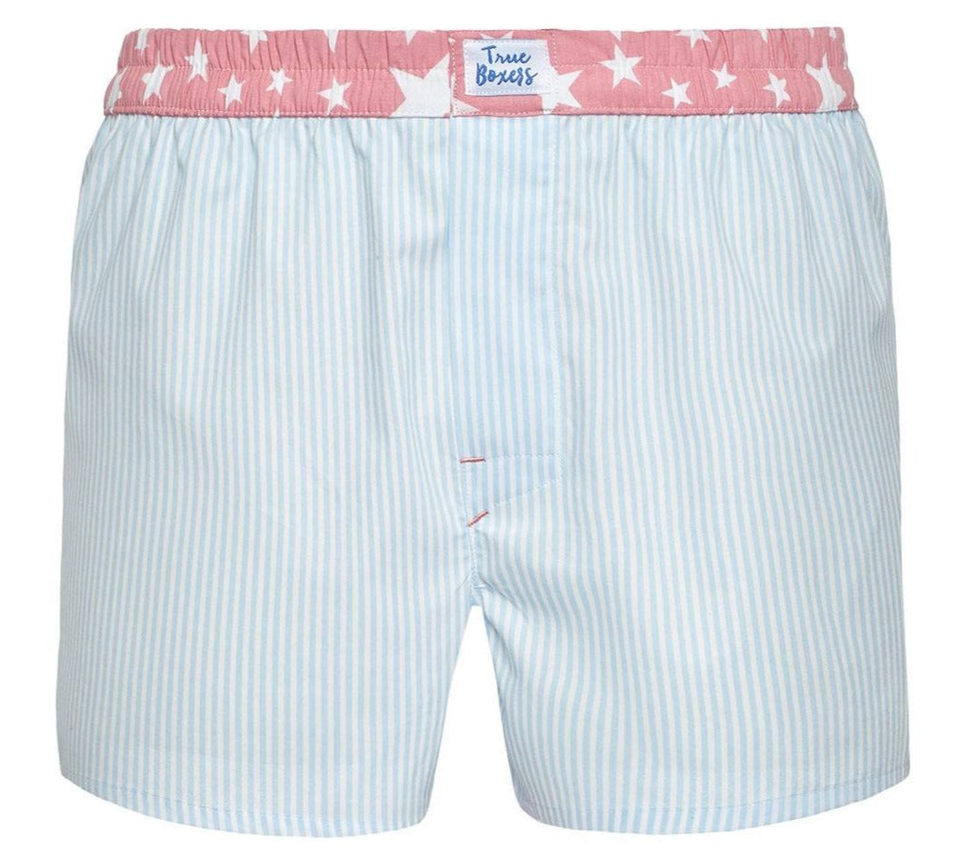 Champion - blue stripes with pink stars Boxer Short - True Boxers